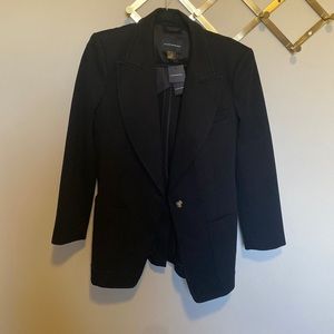 NWT Club Monaco twill wool blazer. Black size 12.